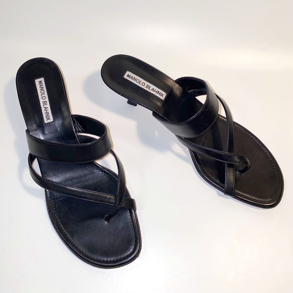Manolo Blahnik Susa Slide Sandal EU39.5